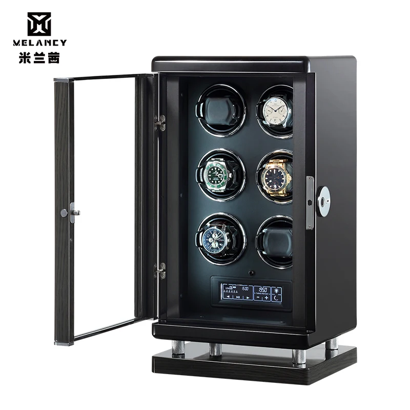 Автоматическая намотка для часов MELANC люксовый контейнер хранения 6 с сенсорным