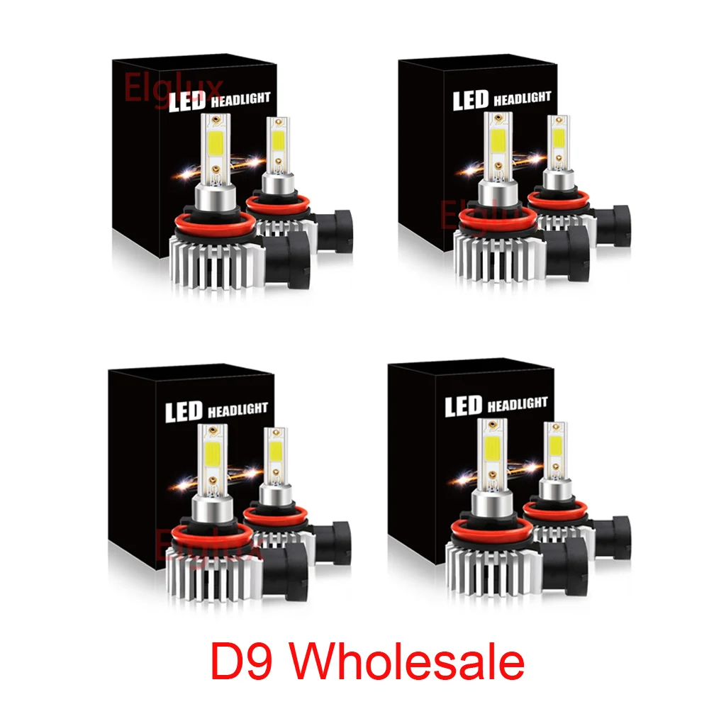 Оптовая продажа H1 H3 H4 H7 Led Canbus H8 H11 HB3 9005 HB4 9006 светодиодный головной светильник s Mini