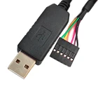 Отладочный кабель ftdi usb uart ttl на 6 полюсов 0,1 дюйма SIL для Beagle Board BeagleBone Black board