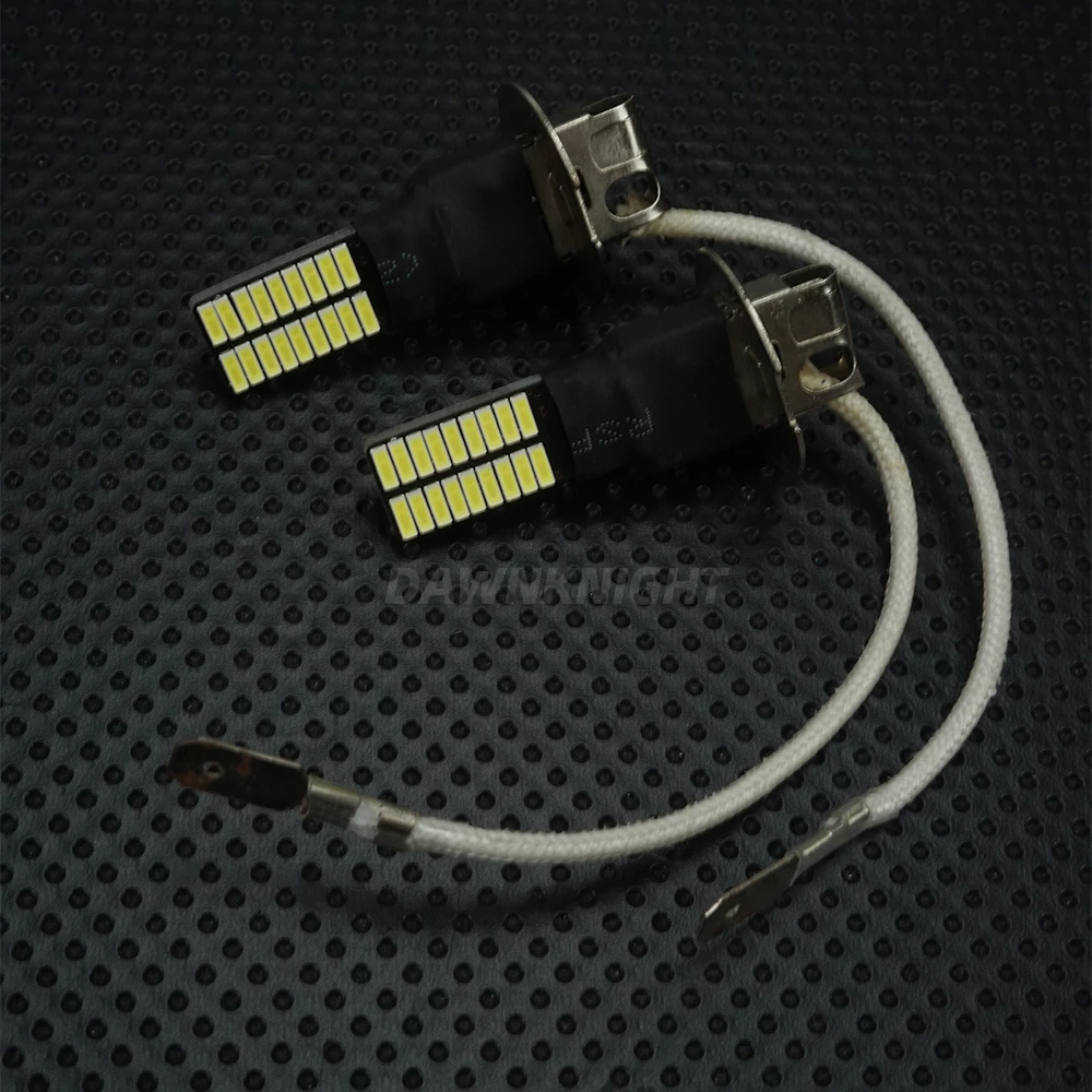 2 шт. H1 H3 canbus светодиодные лампочки 4014 36SMD 6000K белые Автомобильные противотуманные фары, вождения, бега, светодиодные лампы 12V 24V H1 H3 светодиодные лампы для замены