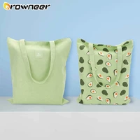 new millet wheat fabric double sided dual use cotton and linen pocket handbag shopping bag reusable storage bag grocery bag