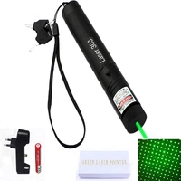 green laser 303 high power laser pointer 532nm pointer pen adjustable burning green lazer match box with rechargeable battery