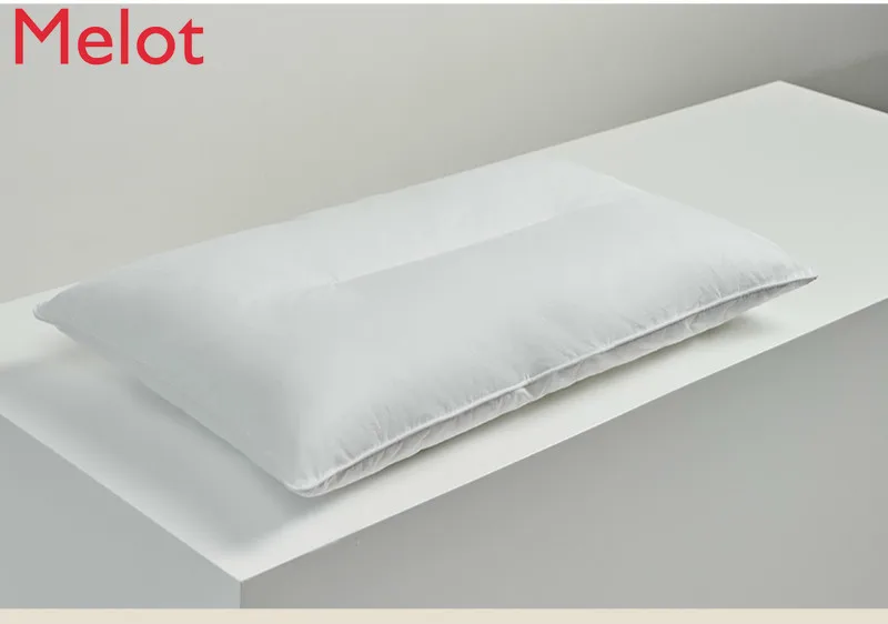 

High-End Fashionable Eco-friendly down Pillows for Home Use Simple and Soft Pure Cotton White Goose Feather Pillow Core