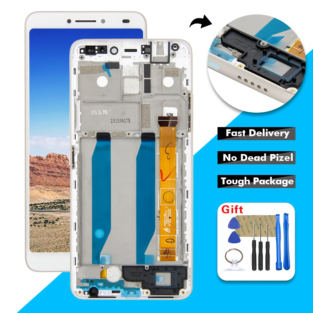 100% протестированный стеклянный датчик для Alcatel 3V OT5099 5099D 5099 ЖК-дисплей с