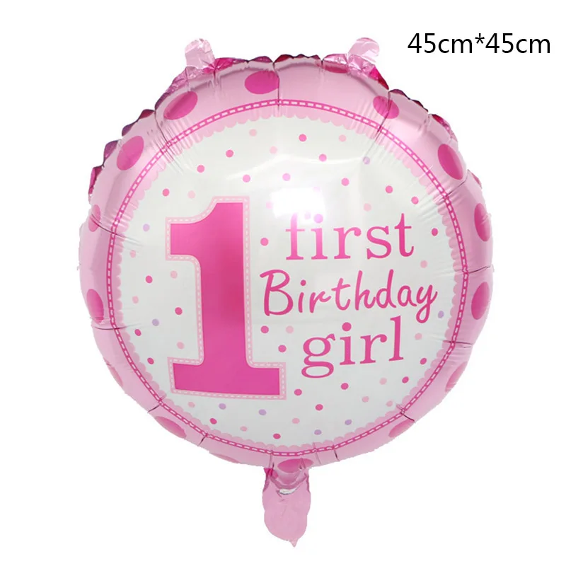 Детские первый день рождения девочка мальчик шары Дети один год День воздушные