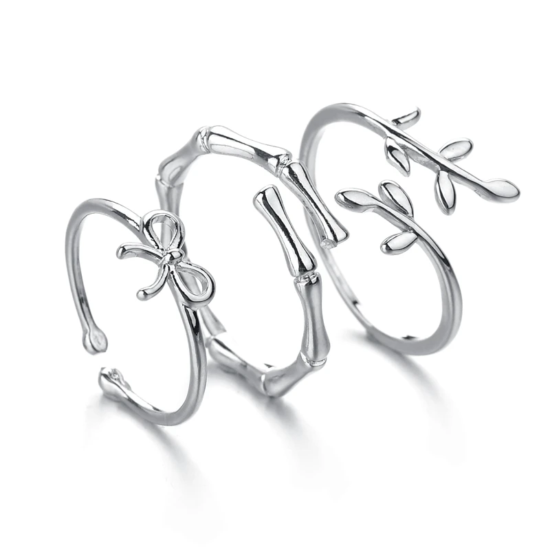 Женские винтажные геометрические кольца из нержавеющей стали регулируемые