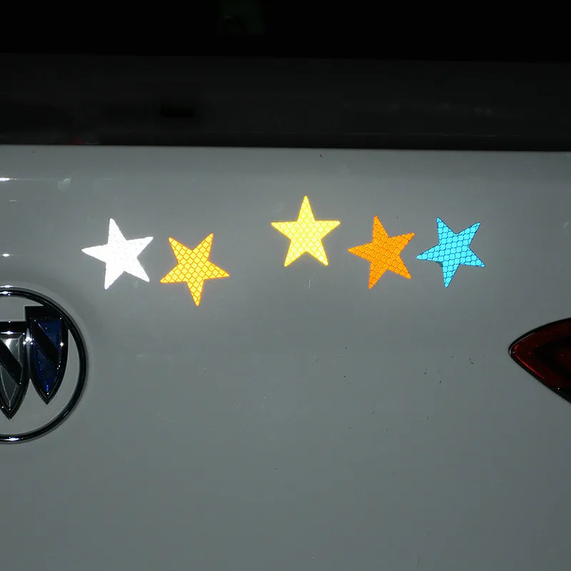 Алмазный стикер автозапчастей со светоотражающей звездой Предупреждение ющий о