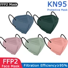 Маска для взрослых KN95, маски FPP2 Morandi FFP2, 5 слоев, дышащие, утвержденные лицевые маски FFP2, респиратор, маска для рта