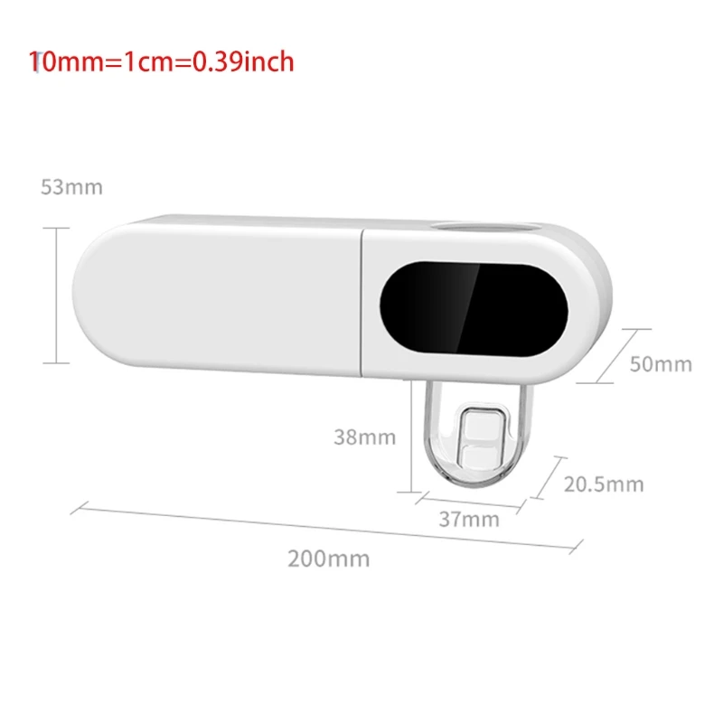 

2000mAh UV Light Ultraviolet Toothbrush Sterilizer Solar Power Wall Mounted Automatic Toothpaste Dispenser for Bathroom