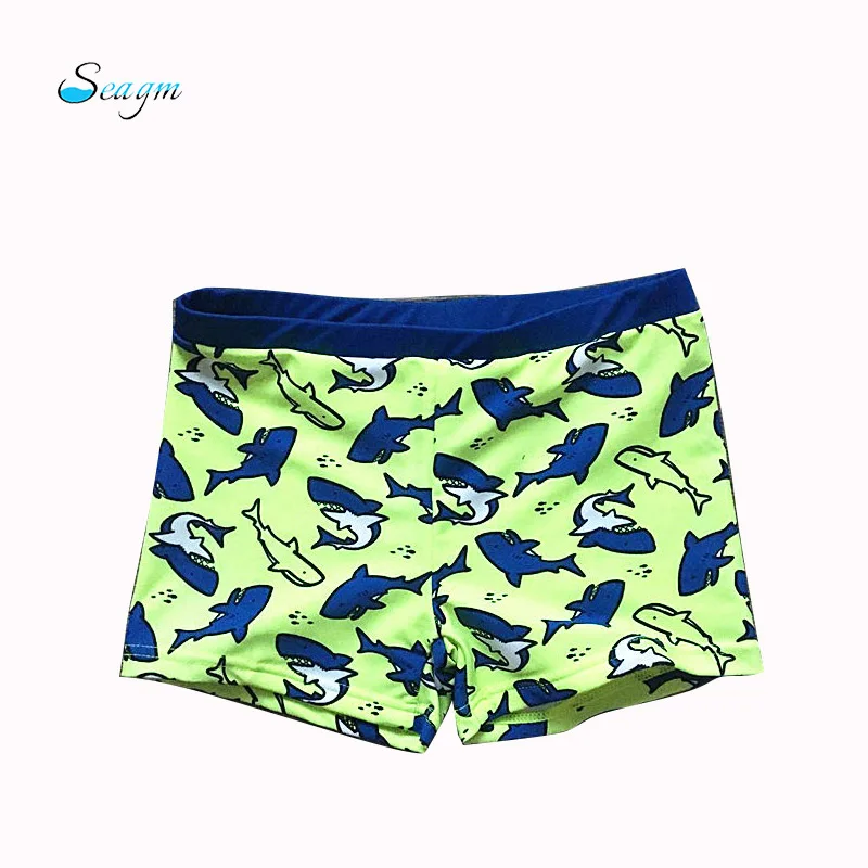 

2020 Boys Beach Shorts Kids swimming trunks children swimsuits Boys Swimwear Swim Fish Print Bathing Clothes Suit 2-8Years