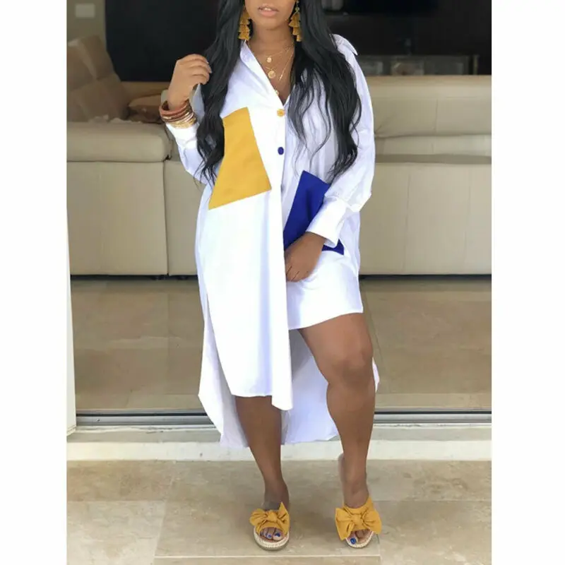 Для женщин рубашки для мальчиков с длинным рукавом отворотом на шее (рубашка