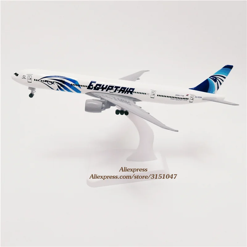 

19cm Alloy Metal Egypt AIR Boeing 777 B777 Airlines Airplane Model Airways Plane Model W Wheels Landing Gears Diecast Aircraft