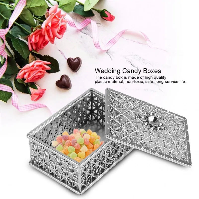 1 шт. квадратная коробка для сладостей в форме сундука коробки конфет