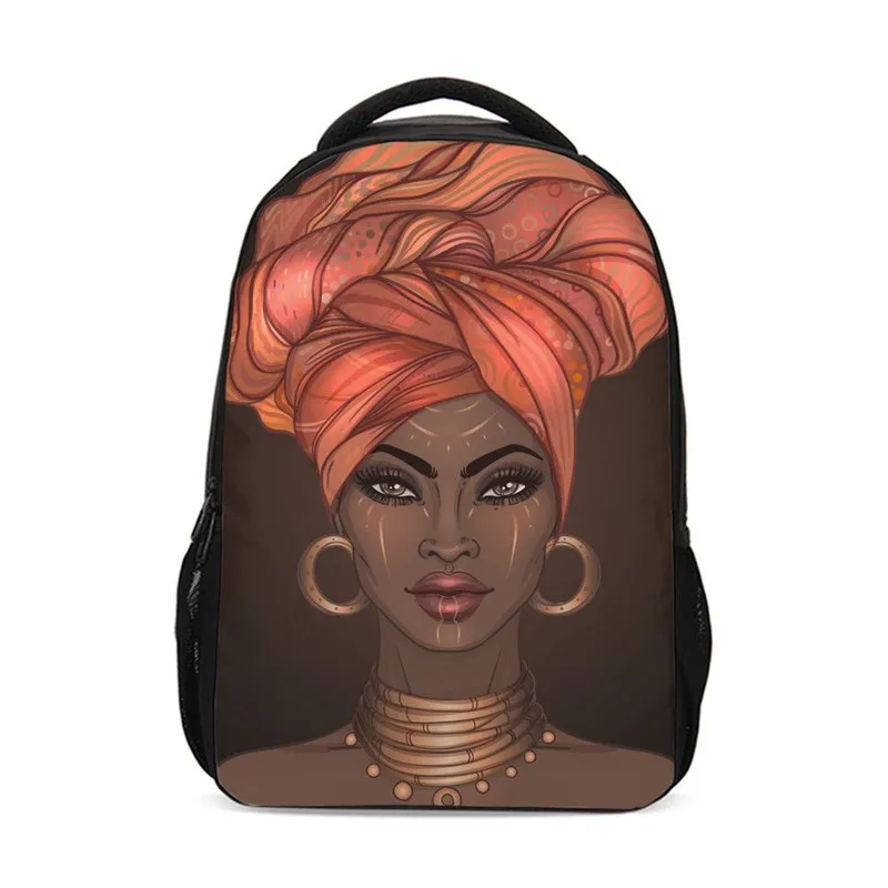 

Vintage Backpacks For Girls Boys Fashion Black Art African Girl Printed School Bags Kids Bookbag Rugzak Plecak Mochila Escolar
