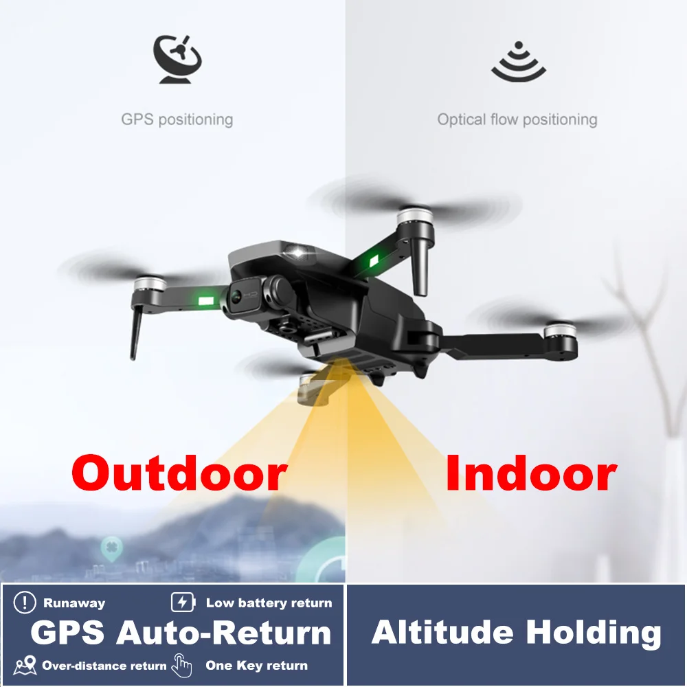 Квадрокоптер ZLLRC RG101 с камерой 6K GPS Wi-Fi FPV 1 2 км |