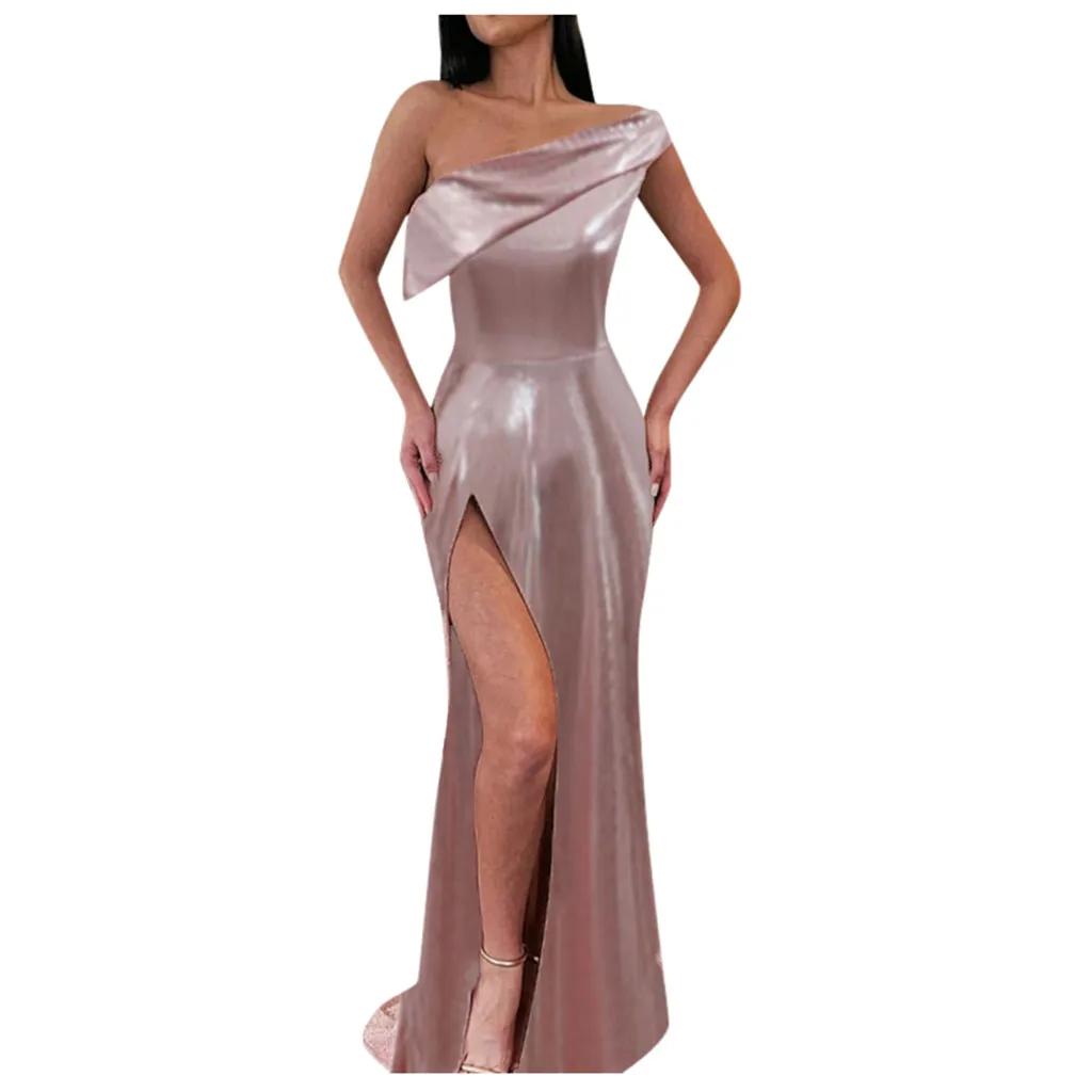 Элегантное женское Платье макси с блестками вечерние платья для выпускного