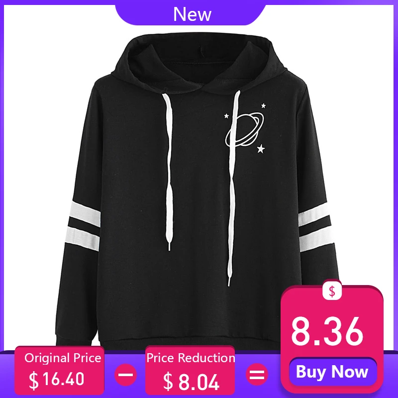 

Womens sweatshirts pullover women's hoodies Fashion Womens Long Sleeve Sweatshirt Printed Hoodie Causal Tops Blouse D300720