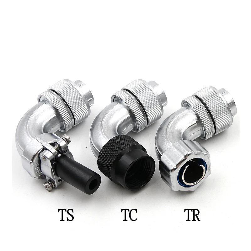 Фоторазъем WS24 TS TC TR 2 3 4 9 10 12 19 штырьковый Мужской Угловой пластиковый