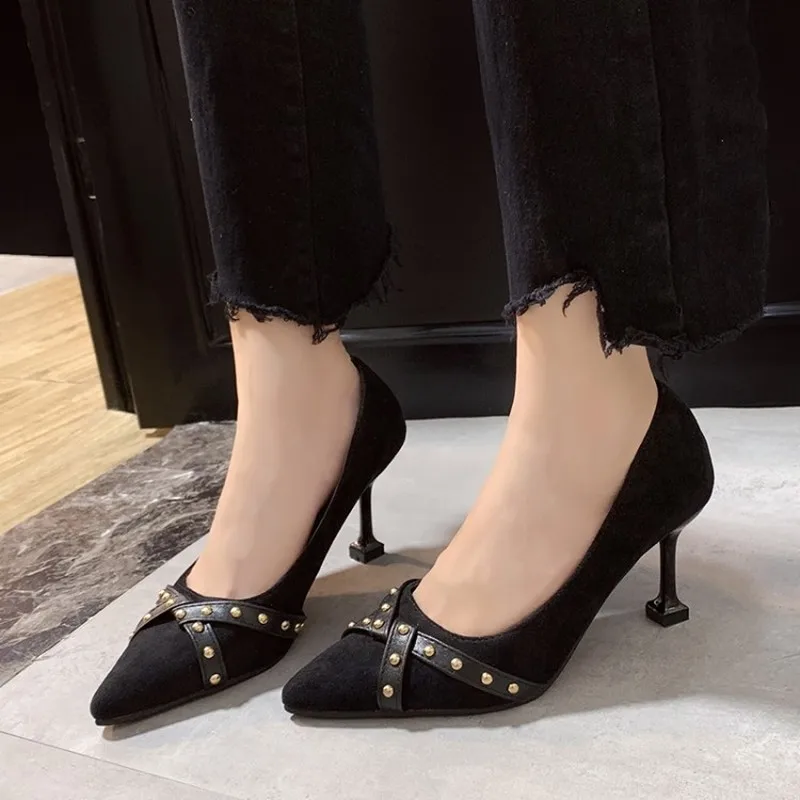 

Female fashion Heel casual Wedding Party Pumps Sexy High Heels Femme stiletto Ladies Elegant dress shoes zapatos mujer K16-03