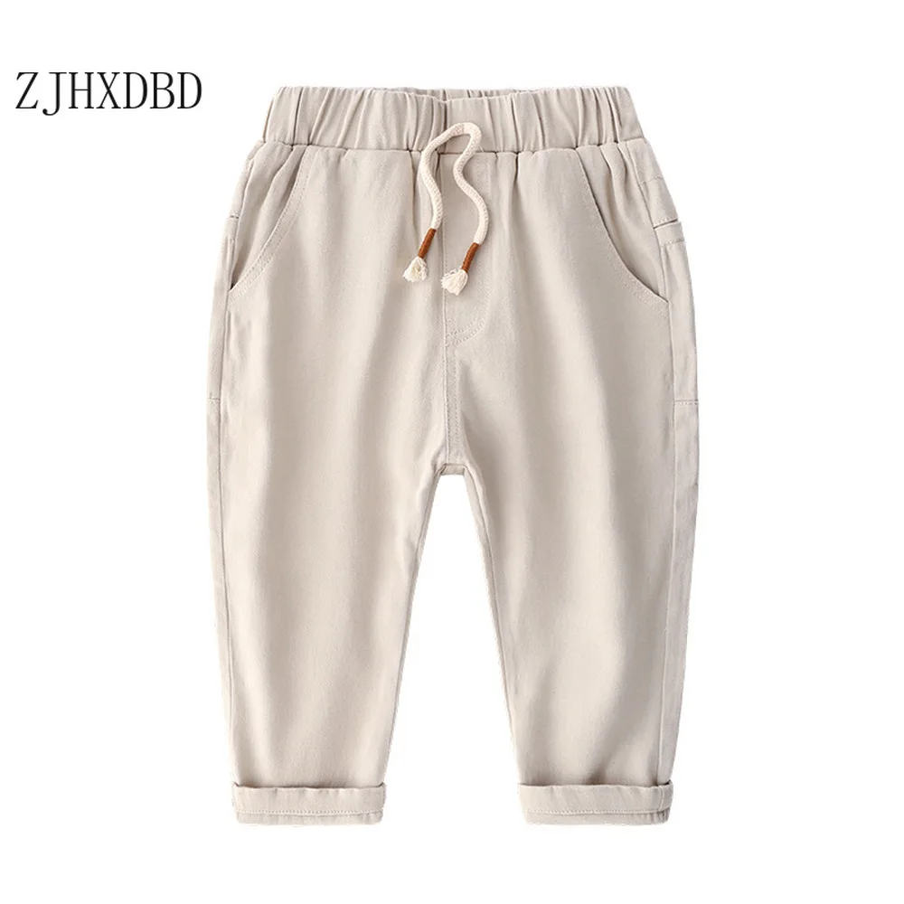 Повседневные Длинные шаровары синего и зеленого цвета для мальчиков модные