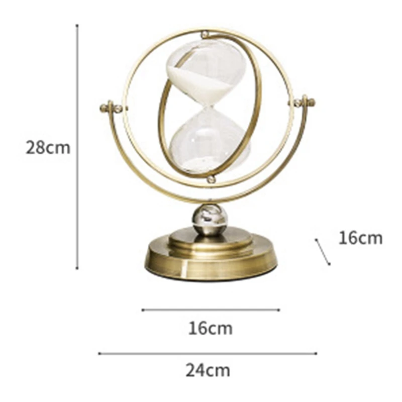 

1 Pcs 30 Minutes Rotating Sand Hourglass,Metal Hour Glass Sand Timer & 120Pcs 12 Inch Purple Metal Latex Balloons