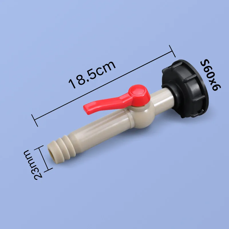 

IBC water tank fittings 60mm Thread Garden irrigation connector Valve Hose Switch Fittings 3/4" water Tube Joints