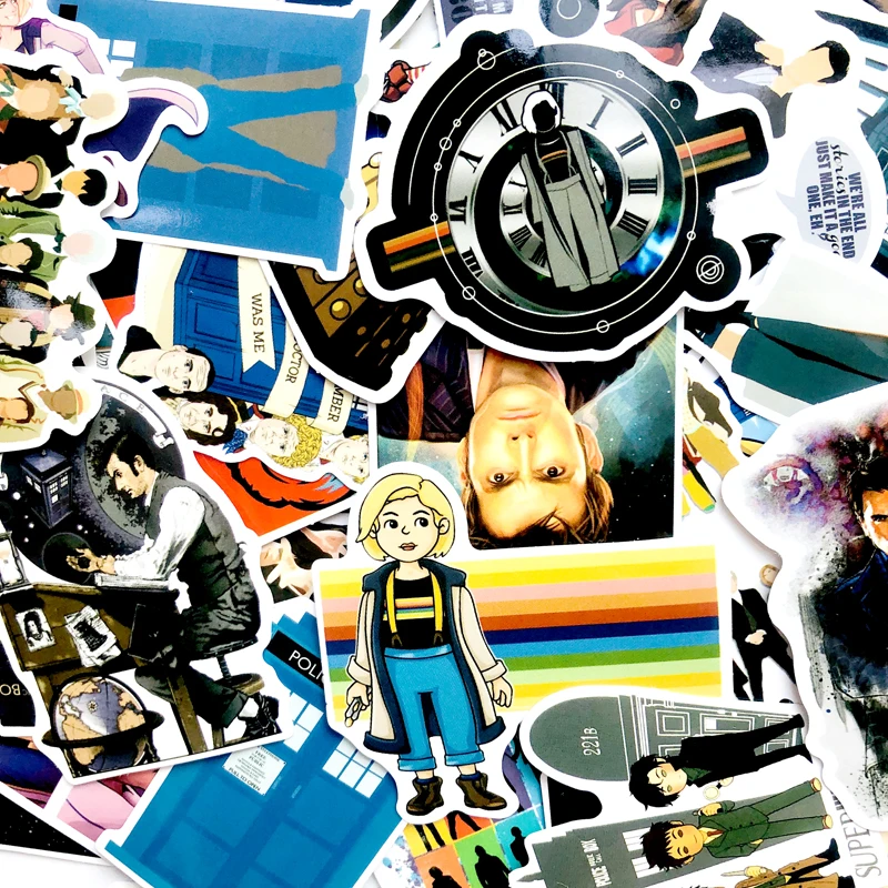 50 шт./упак. сериала &quotДоктор Кто&quot граффити наклейки для Чемодан мотоцикл