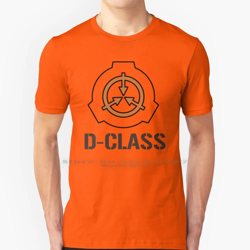 

Тональная основа Scp: футболка класса D, 100% чистый хлопок, Тональная основа Scp, Тональная основа класса D, типограмма с логотипом символ эмблемы