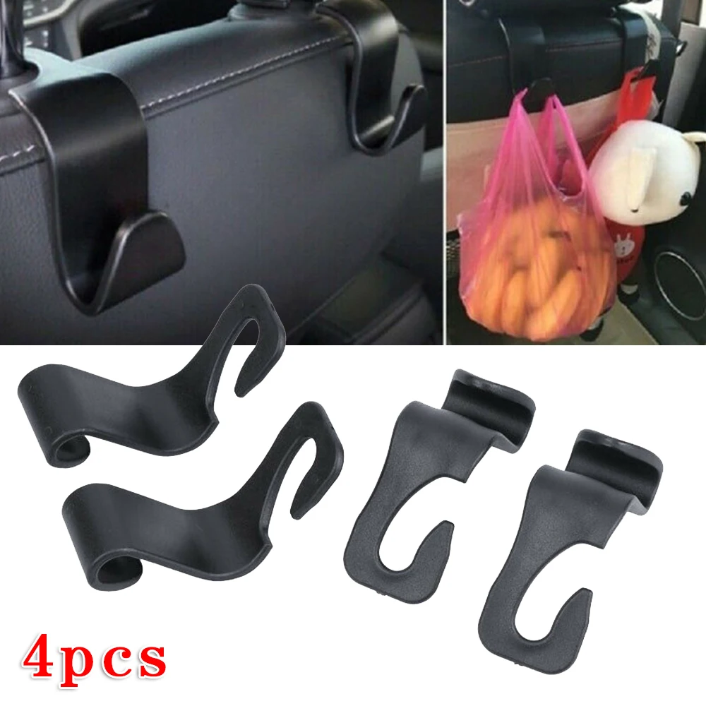 

4 шт. Автомобильная вешалка на подголовник заднего сиденья держатель Крючки Зажимы для сумки кошелек продуктовый Автомобильный интерьер Ак...