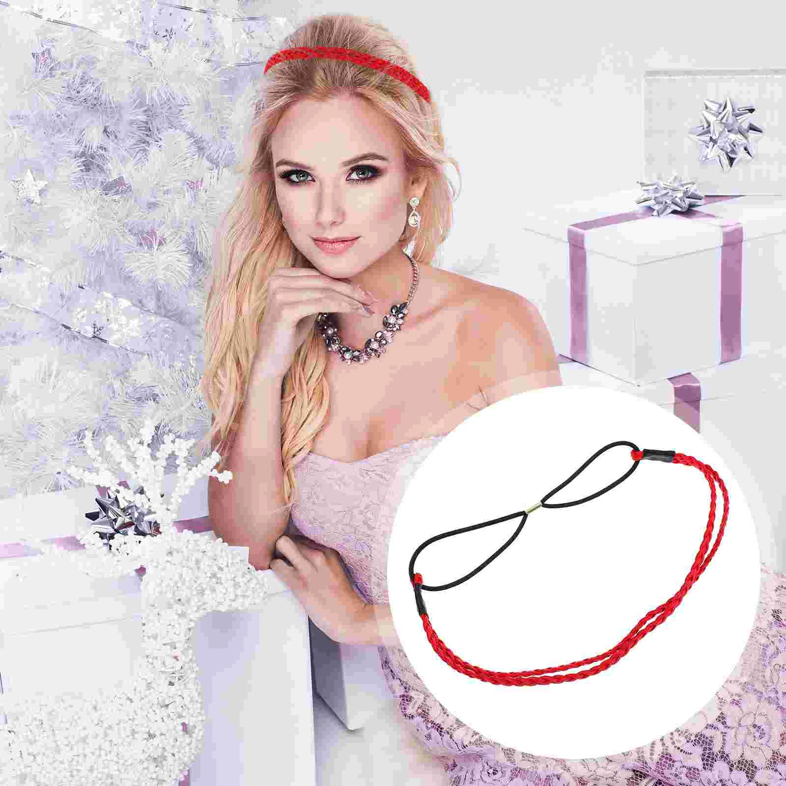 

Stylish Hand-woven Twisted Braid Hairband Retro Suede Headband Decoration