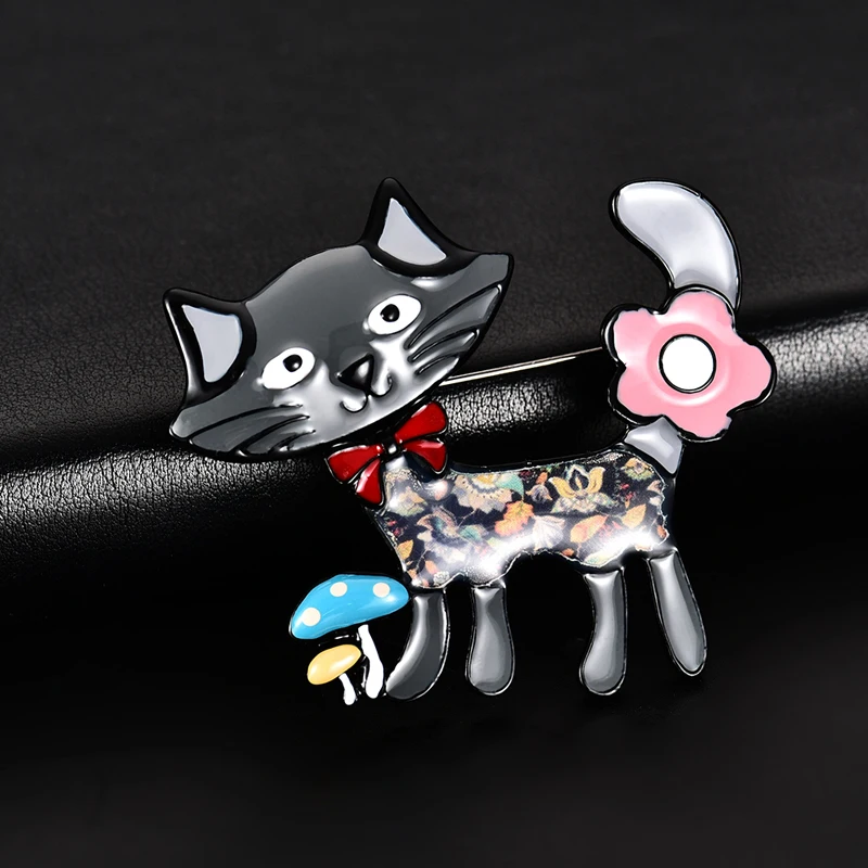 2019 лучшая Винтажная брошь в виде кота для женщин и детей ювелирные изделия