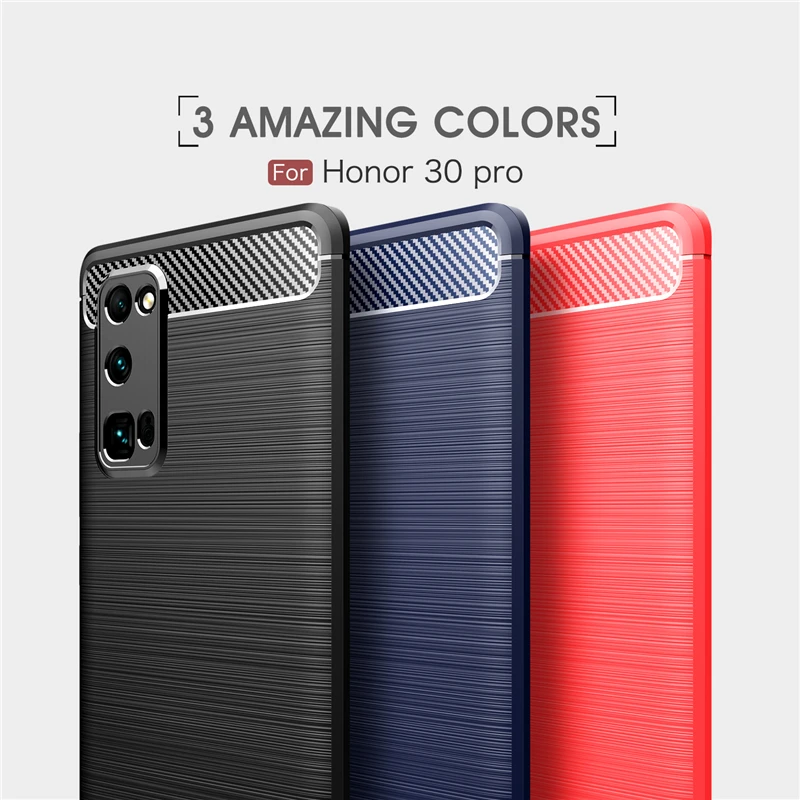Чехол для телефона Huawei Honor 30 Pro чехол из углеродного волокна силиконовый
