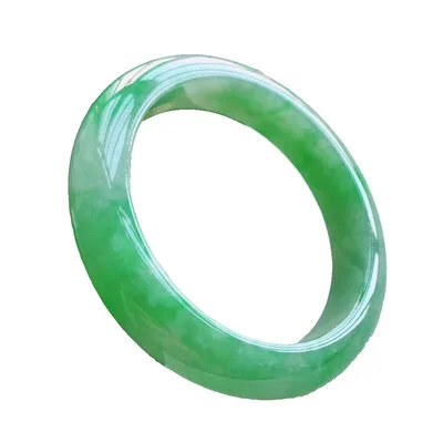 

Zheru jewelry natural Burmese jade 54-64mm green bracelet elegant princess jewelry for mother to send girlfriend