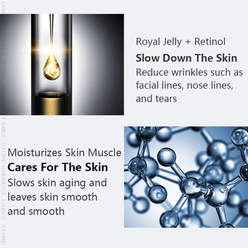 Антивозрастной ретинол крем для глаз против морщин Коллаген отечности темные