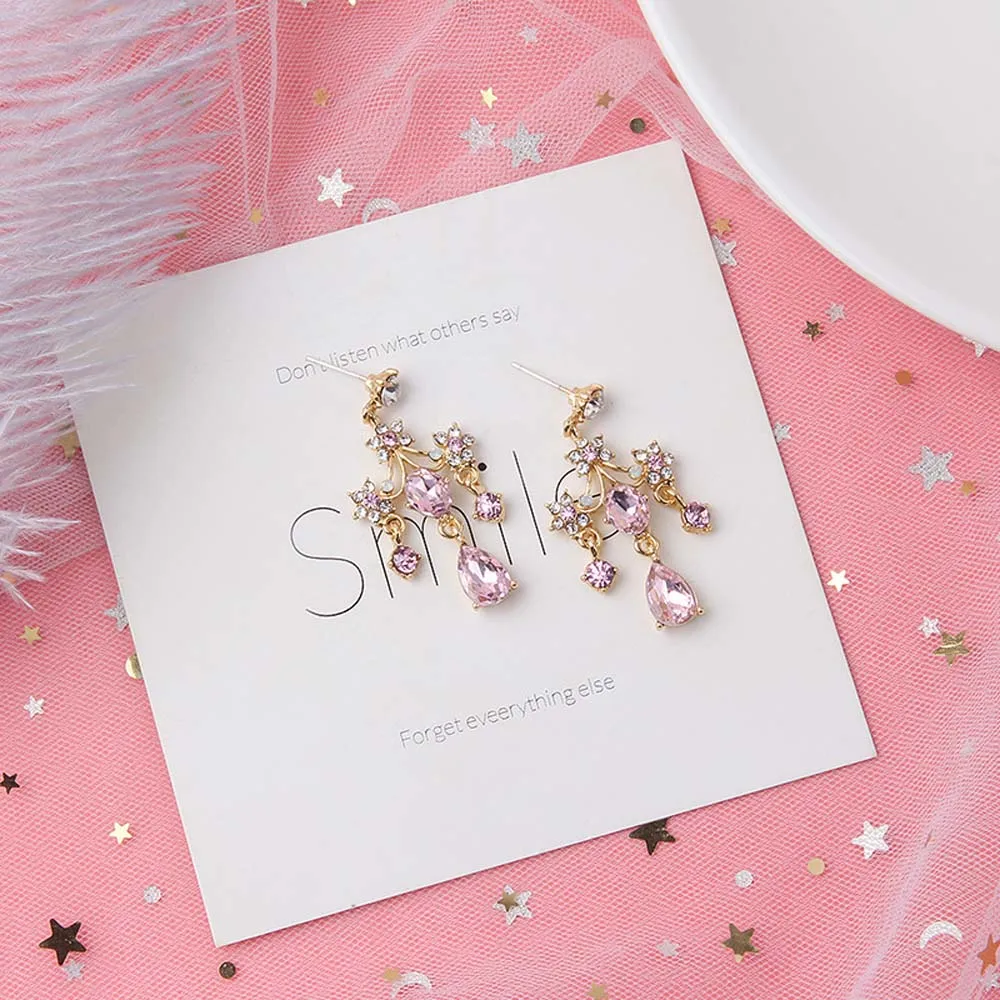 Женские серьги с кристаллами | Украшения и аксессуары