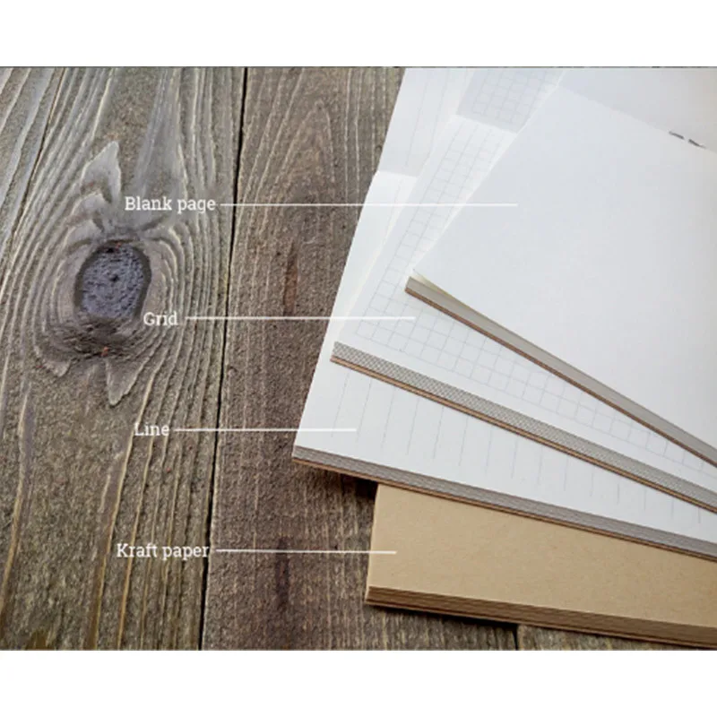 Коровья кожа Ретро Ноутбук свободный лист арт журнал А6 карманный размер кожаный