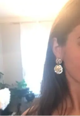 Женские Винтажные висячие серьги GTQ с гравировкой Длинные круглые фигурным лицом