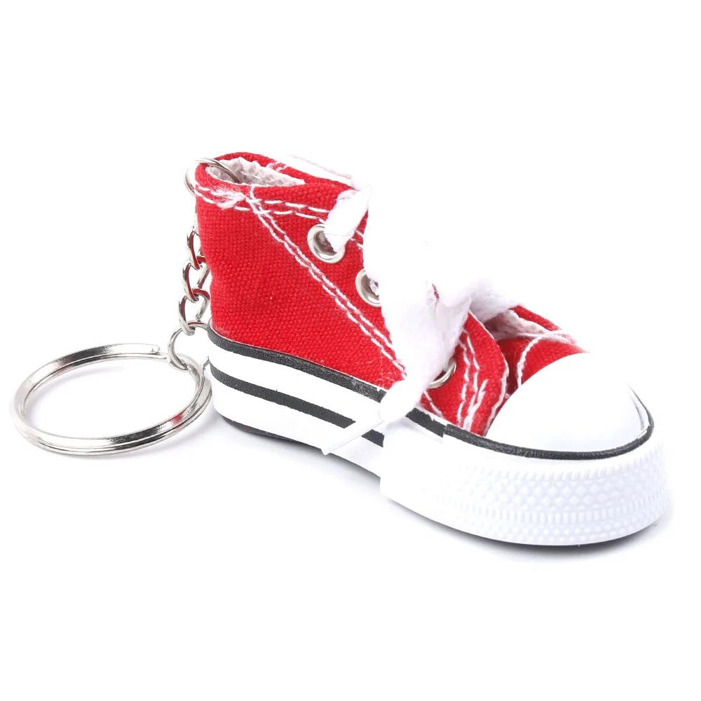 

Cute Mini Simulation Canvas Shoes Keyring Decoration Portable Keychain For Women Girl Souvenir Gift
