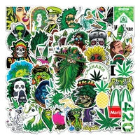 103050pcs weed leaves spoof characters graffiti stickers personalized motorcycle luggage waterproof stickers wholesale