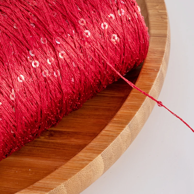 100 г пряжа для ститча с блестками ручной вязки нитки вязания крючком свитеров