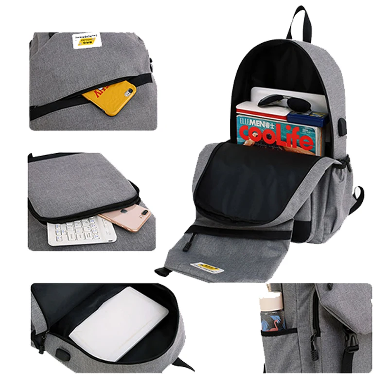 Большие вместительные рюкзаки мужские школьные сумки для мальчиков-подростков