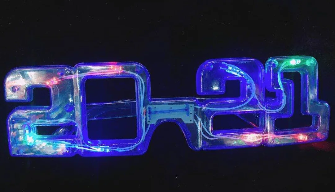 СВЕТОДИОДНЫЙ мигающий светящийся светильник очки 2021 костюм косплей вечерние на