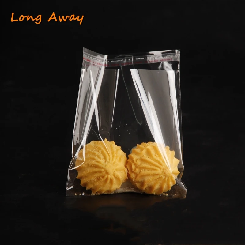 Самоклеящиеся прозрачные пластиковые пакеты для ювелирных изделий ширина 12 см 100