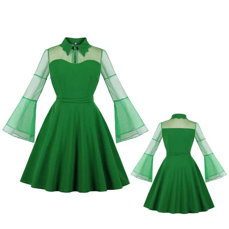 Женское Сетчатое платье в стиле панк готическое мини составного кроя с