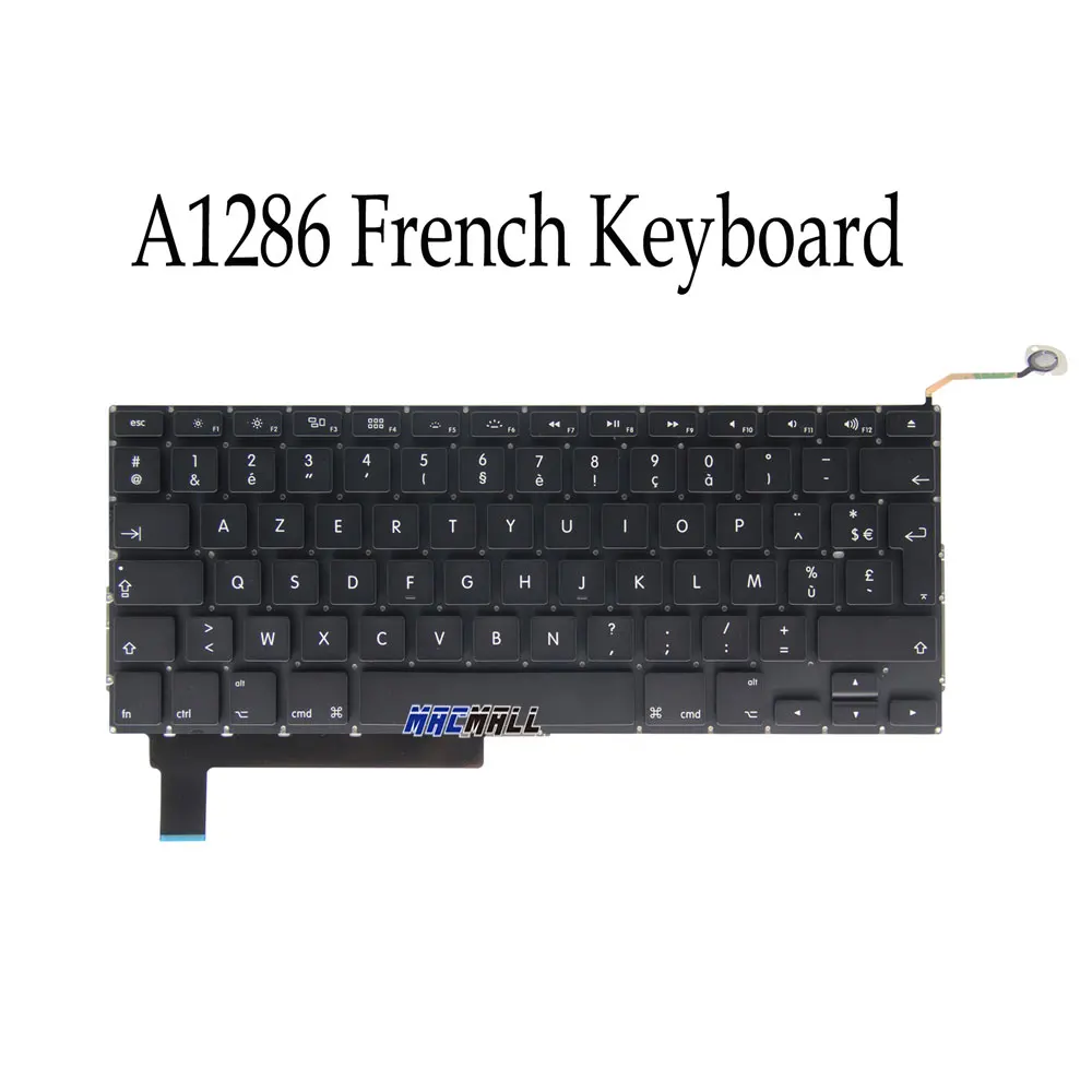 New For MacBook Pro 15&quot Unibody A1286 MB985 MB986 MC371 MC372 FR French Keyboard + Cover Screws 2009-2012 | Компьютеры и офис