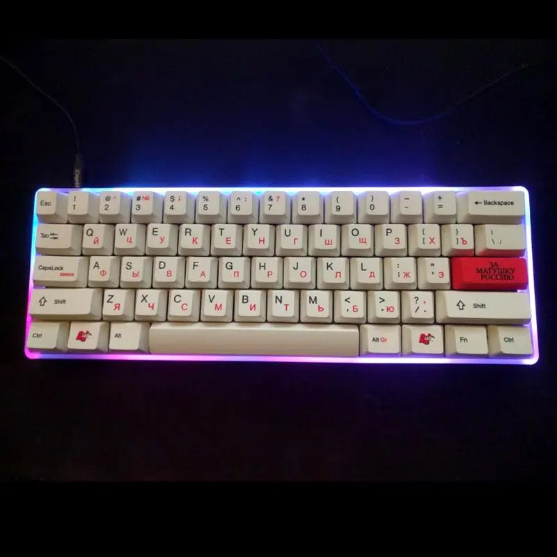 Матовый Акриловый чехол PCB Plate для мини-клавиатуры GH60 DZ60 1/2 60% | Компьютеры и офис