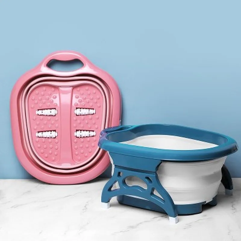Креативные Складные портативные мойки для ног массажные раковины домашняя