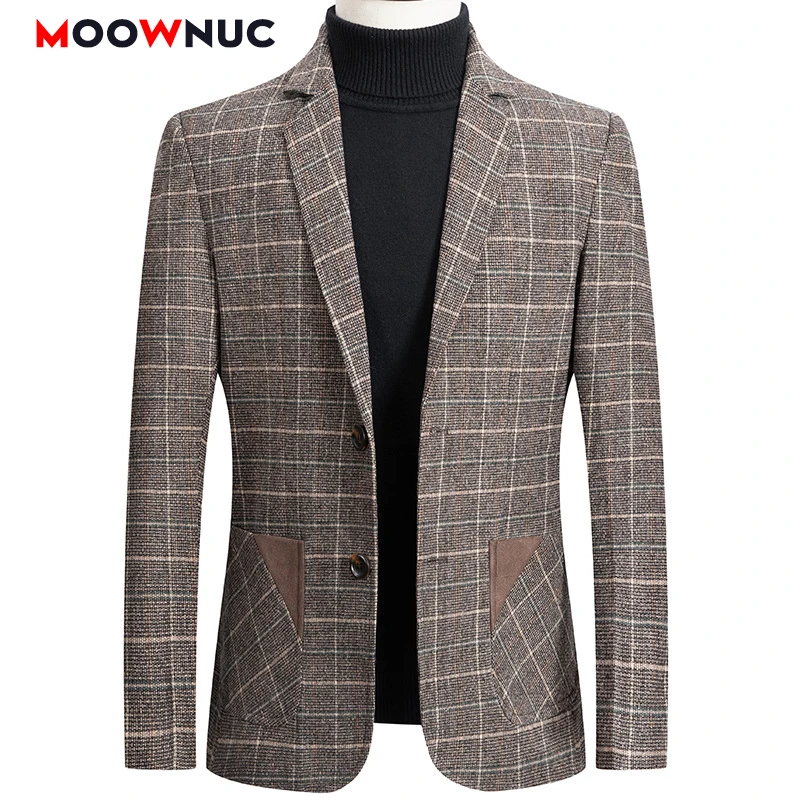 2020 Пальто Блейзер Смарт повседневные костюмы модные весенние клетчатые