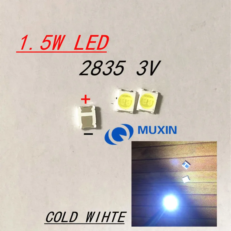 Universal LED Backlight 1.5W 3V 1210 3528 2835 131LM CUW JHSP Cool White LCD TV Application 4000PCS | Лампы и освещение