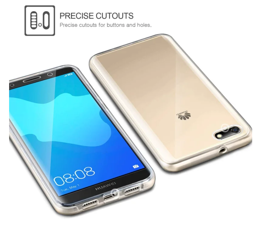 Бесплатная доставка 360 двойной ТПУ чехол для телефона Huawei P8 P9 Lite mini P20 Pro plus mate 10 lite